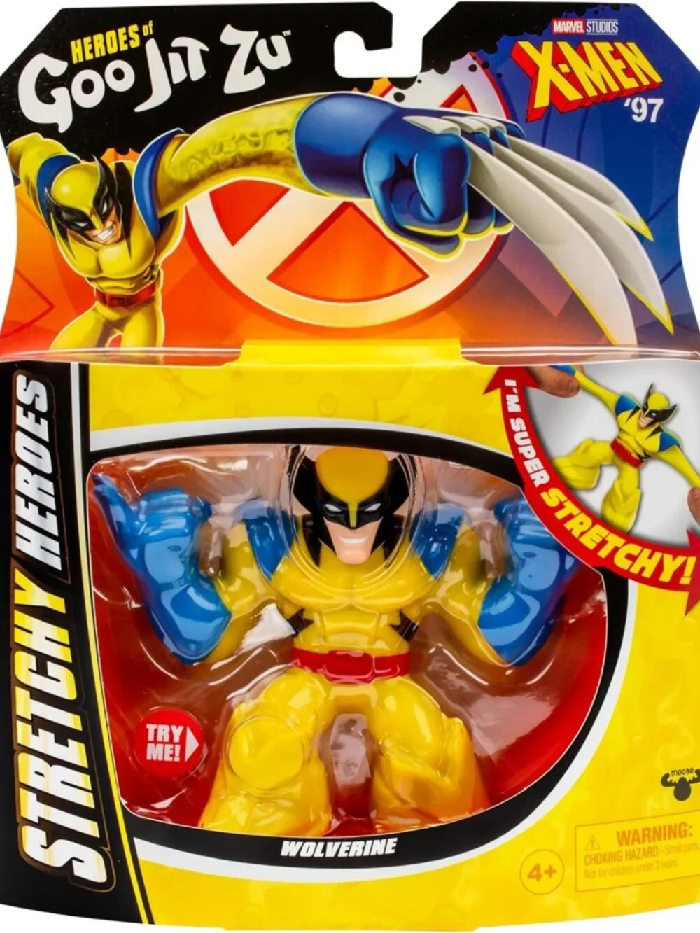 Stretchy Action Figure - X-Men Wolverine with Metallic Filling, Expands 3X Size